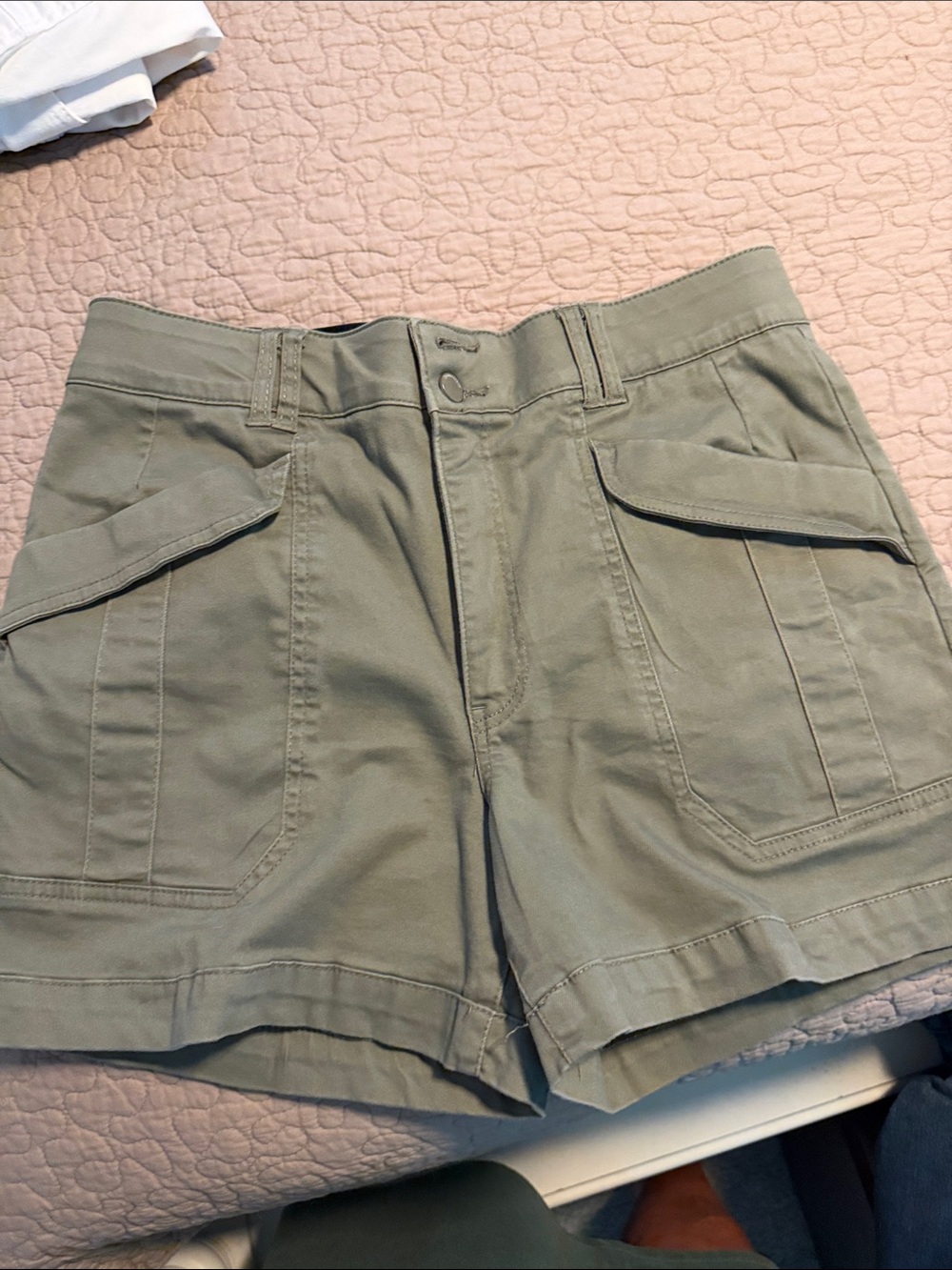 Democracy Olive Cargo Pocket Shorts